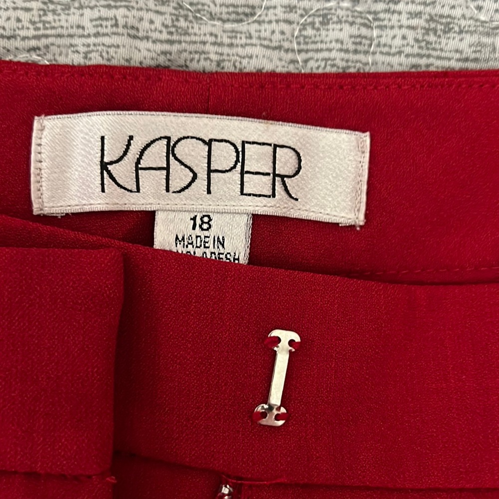 Kasper red pants size 18